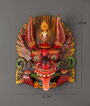 Handcrafted  Cheppu Wall Hanging | Guardian Mask