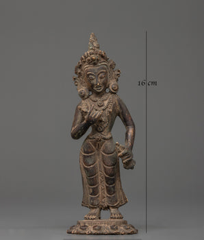 Vajrasattva Statue in Antique Copper Finish | Tibetan Deity of Purification