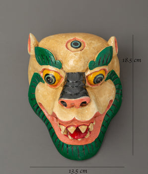 Wall Hanging of Snow Lion | Tibetan Guardian Symbol