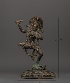 Dorje Phagmo Antique Figure | Bronze Vajravarahi Deity Statue