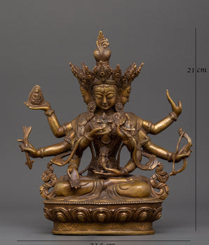 Antique Copper Namgyalma Statue |  Buddhist Ritual & Meditation