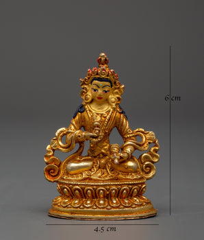 Gold Plated Doje Semba Sculpture | Tibetan Spiritual Art