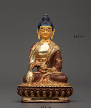Elegant Shakyamuni Buddha Statue | 15.5cm Spiritual Decor