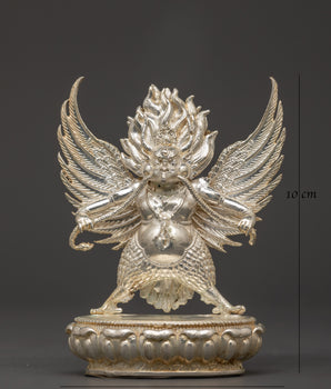 Divine Garuda Statue | Handcrafted Copper with Silver Plating