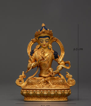 Divine Vajrasattva Statue with Vajra | Tibetan Buddha Healing Sculpture