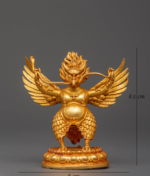Garuda Tibetan Mythical Protector Deity Figurine - Decor for Protection & Sacred Energy