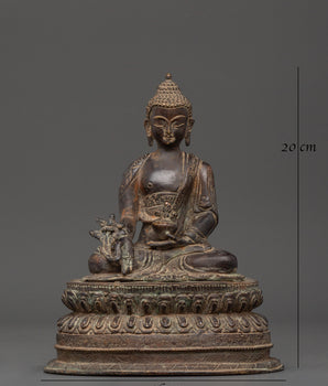 Sacred Statue of Healing Buddha | The Compassionate Healer