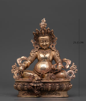Dzambala Buddhist Wealth Deity Statue | Buddhist Decor for Abundance Rituals