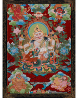 Tibetan Wealth Deity, White Dzambhala | Guardian of Prosperity and Vajrayana Abundance