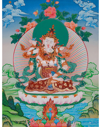 Dorje Sempa with Consort Thangka