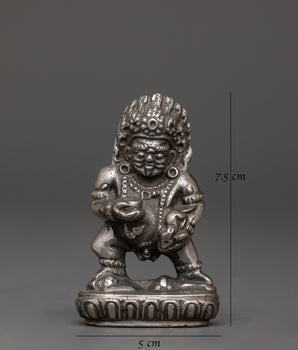 Iron Black Dzambhala statue | Tibetan God of Wealth & Protection