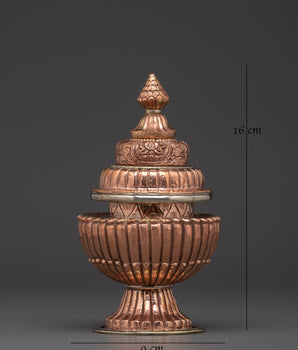 Handmade Buddhist Rice Vessel | For Puja and Spiritual Offerings