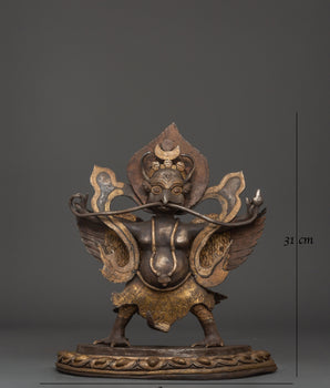 Tibetan Garuda Bird Deity Statue | Fierce Protector for Altar Decor