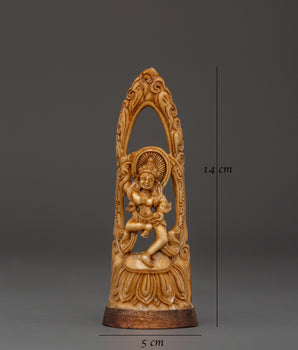 Yamantaka Tantric Figure | Hand-Carved Yak Bone