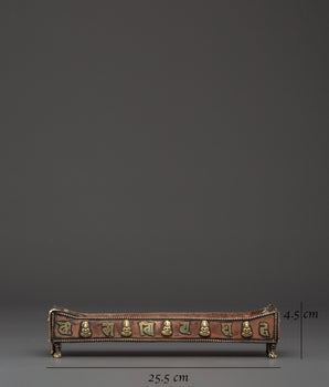 Traditional Spiritual Incense Burner | Handmade Tibetan Brass Holder