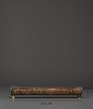 Handcrafted Himalayan Buddha Incense Holder | Copper & Brass