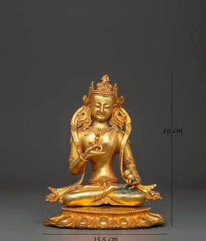 Elegant Vajrasattva Statue | 19cm Spiritual Decor