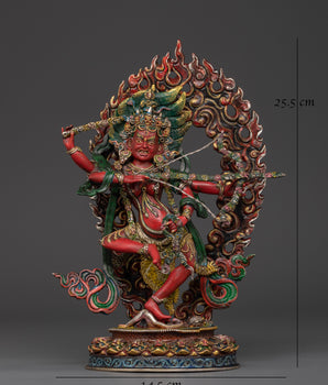 Kurukulla Tantric Goddess Statue | Handcrafted Sculpture with Acrylic Detailing