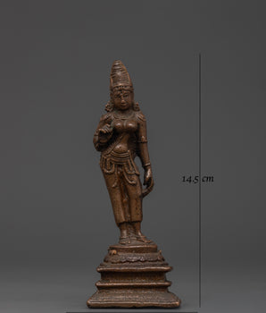 Handmade Standing Tara Statue | Spiritual Sculpture for Healing and Blessings