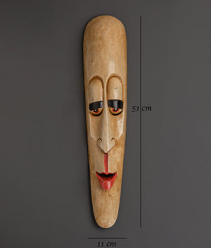 Long Face Wall Hanging | Unique Tribal Decor for Your Home