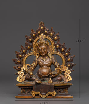 Tibetan Wealth Deity Dzambala Statue | Bring in Prosperity and Abundance