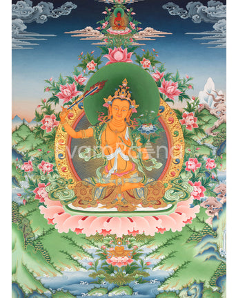 Arya Bodhisattva Manjushri Thangka