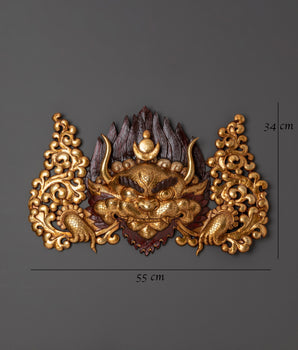 Buddhist Copper Wall Hanging | For Meditation Space, Home & Spiritual Décor