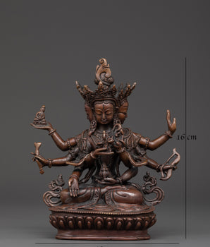 Copper Oxidized Namgyalma Statue | Tibetan Buddhist Deity Statue