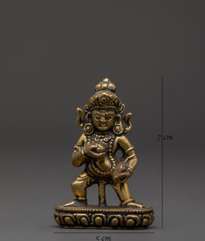 Tibetan Black Dzambhala Statue | Wealth Deity Sculpture for Prosperity & Abundance