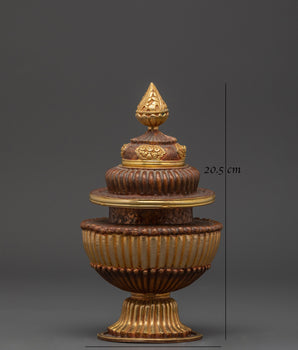 Buddhist Offering Rice Pot | Tibetan Buddhist Ritual Container