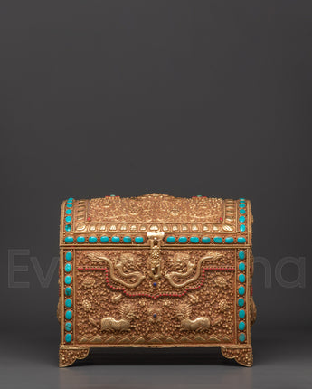Turquoise & Coral Inlays