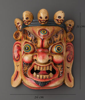 Spiritual Protector Mask Wall Hanging | Ethnic Mask Décor