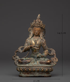 Handcrafted Copper Vajrasattva Statue | Buddhist Deity of Purification