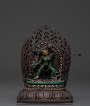 Vajrayogini Goddess of Wisdom Wooden Statue | Handcrafted Spiritual Artwork