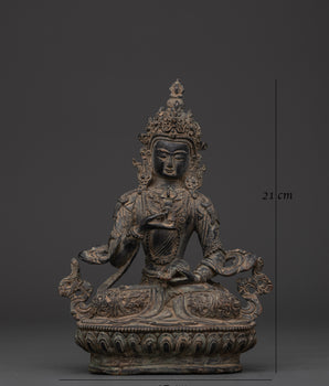 Tibetan Vajrasattva Purity Deity Statue | Enlightened Presence for Karma Healing