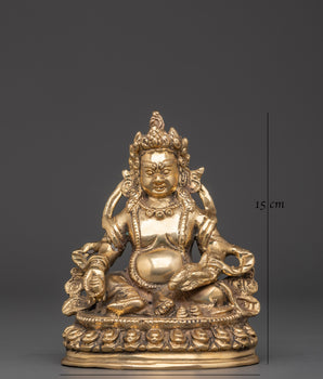 Handcrafted Brass Dzambhala Statue | Wealth Deity of Prosperity and Abundance