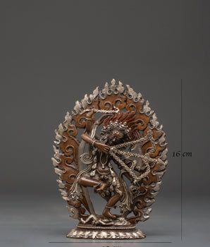 Tibetan Kurukulla Statue | Oxidized Copper Goddess of Love and Magnetism
