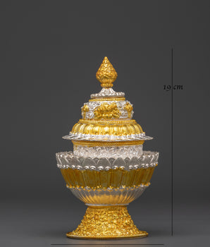 Handcrafted Nepalese Copper Rice Pot | Electro Gold & Silver Plated Design