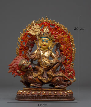 Gold-Plated Namtoshe | Tibetan Guardian of Wealth