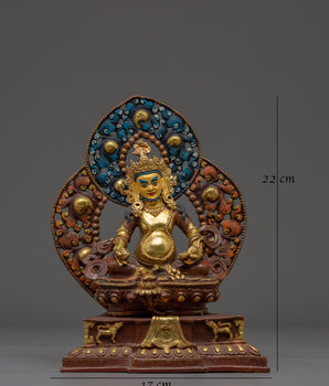 Dzambhala with Throne | Colorful Throne