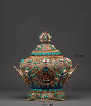 Himalayan Dhupur Rice Pot | Spiritual Altar Decor for Rituals