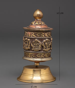 Buddhist Spiritual Wheel | Prayer Wheel For Meditation & Rituals