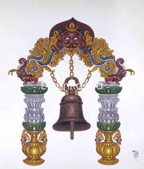 Traditional Bell Art Print For Room Decoration