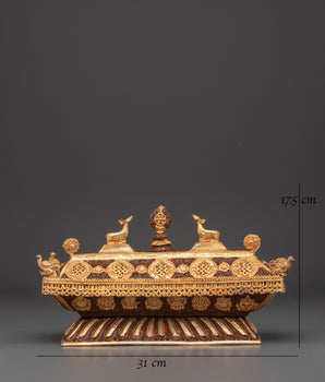 Ethnic Spiritual Incense Burner | Decorative Ritual Burner With Dharma Wheel