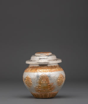 Gold And Silver Plated Ritual Rice Pot