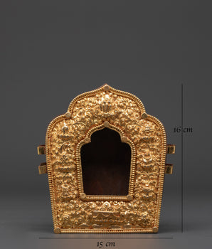 Authentic Handmade Tibetan Ghau Box | Meditation Mantra Box