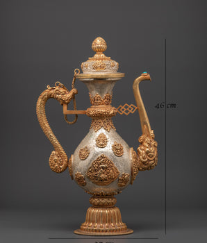 Handcrafted Tibetan Bhumba Vase | Buddhist Ritual Water Vessel