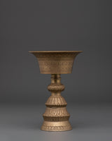 spiritual brass Butter lamp