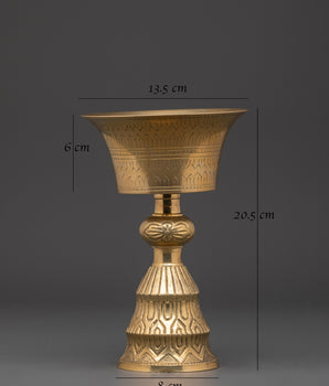 Himalayan Buddhist Butter Lamp | Sacred light Offering Tool