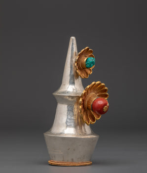 Elegant Handcrafted Torma | Spiritual Tibetan Ritual Offering Sculpture